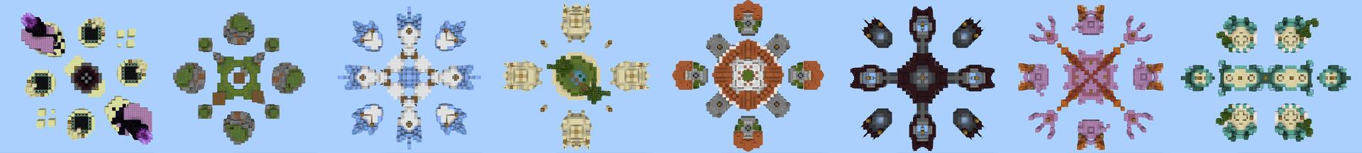 Panorama of the Minecraft Bedrock Marketplace product Original Skywars created by Waypoint Studios.