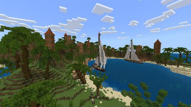Screenshot of the Minecraft Bedrock Marketplace product Paradise Island created by Waypoint Studios.