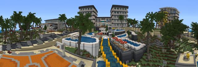 Panorama of the Minecraft Bedrock Marketplace product Paradiso created by Waypoint Studios.