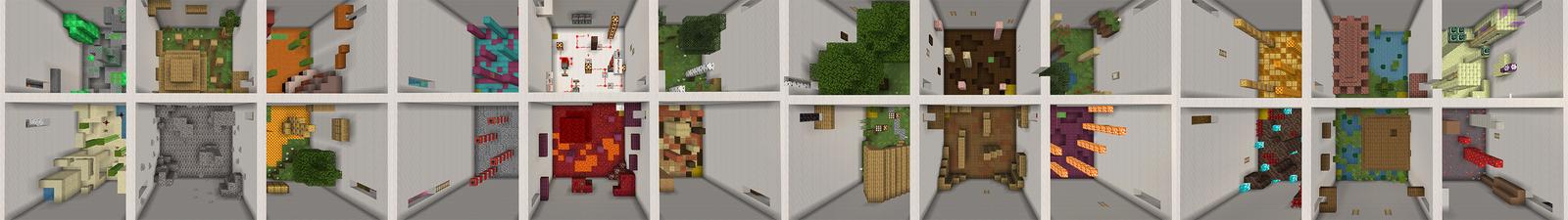 Panorama of the Minecraft Bedrock Marketplace product Parkour Grid created by Waypoint Studios.