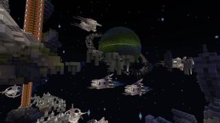 Screenshot of the Minecraft Bedrock Marketplace product Parkour in the Stars created by Waypoint Studios.