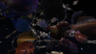 Screenshot of the Minecraft Bedrock Marketplace product Parkour in the Stars created by Waypoint Studios.