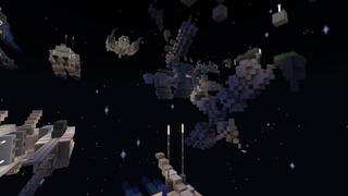Screenshot of the Minecraft Bedrock Marketplace product Parkour in the Stars created by Waypoint Studios.
