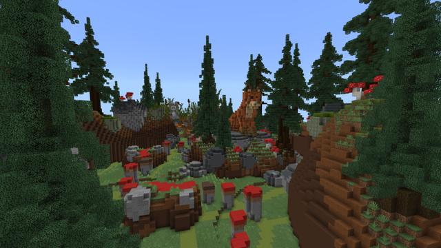 Screenshot of the Minecraft Bedrock Marketplace product Parkour: Noob vs Pro created by Waypoint Studios.