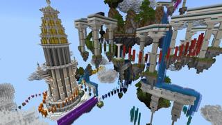 Screenshot of the Minecraft Bedrock Marketplace product Parkour to Heaven created by Waypoint Studios.