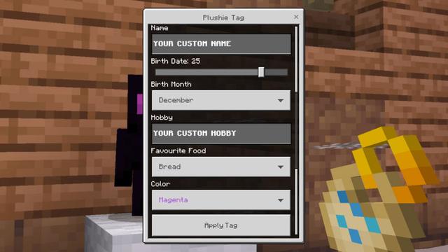 Screenshot of the Minecraft Bedrock Marketplace product Plushie Pets created by Waypoint Studios.