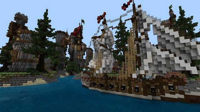 Screenshot of the Minecraft Bedrock Marketplace product PokePets Seaside created by Waypoint Studios.