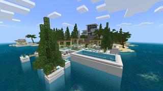 Screenshot of the Minecraft Bedrock Marketplace product Private Millionaire Mansion created by Waypoint Studios.