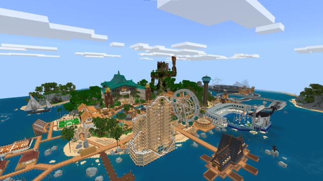 Screenshot of the Minecraft Bedrock Marketplace product Resort+ created by Waypoint Studios.