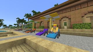 Screenshot of the Minecraft Bedrock Marketplace product Resort created by Waypoint Studios.