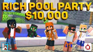 Thumbnail of the Minecraft Bedrock Marketplace product Rich Pool Party created by Waypoint Studios.