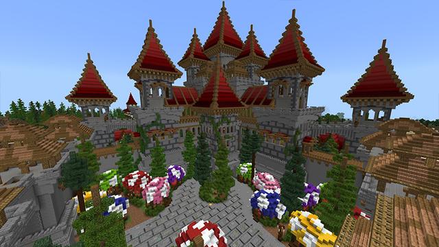 Screenshot of the Minecraft Bedrock Marketplace product Scarlet Kingdom created by Waypoint Studios.