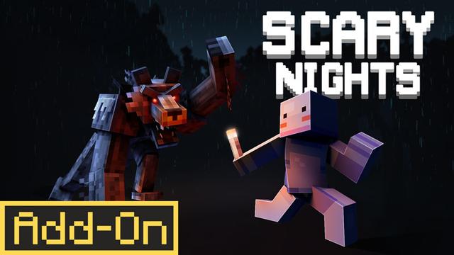 Thumbnail of the Minecraft Bedrock Marketplace product Scary Nights created by Waypoint Studios.
