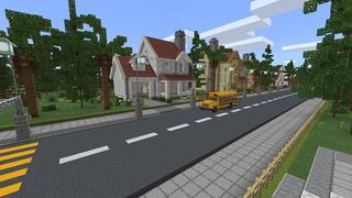 Screenshot of the Minecraft Bedrock Marketplace product School City created by Waypoint Studios.