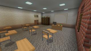 Screenshot of the Minecraft Bedrock Marketplace product School City created by Waypoint Studios.