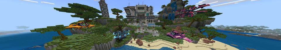 Panorama of the Minecraft Bedrock Marketplace product Sci-Fi Adventure created by Waypoint Studios.