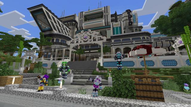 Screenshot of the Minecraft Bedrock Marketplace product Sci-Fi Adventure created by Waypoint Studios.