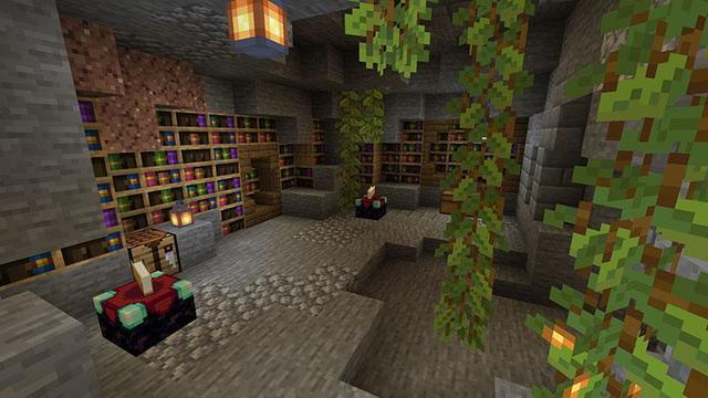 Screenshot of the Minecraft Bedrock Marketplace product Secret Cavern created by Waypoint Studios.