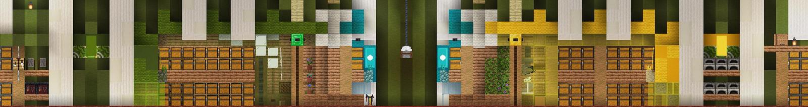 Panorama of the Minecraft Bedrock Marketplace product Secret Underground Pro Base created by Waypoint Studios.