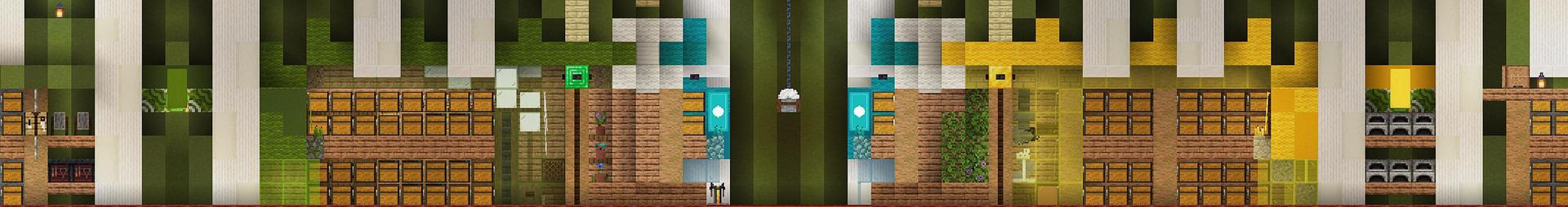 Panorama of the Minecraft Bedrock Marketplace product Secret Underground Pro Base created by Waypoint Studios.