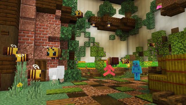 Screenshot of the Minecraft Bedrock Marketplace product Secret Underground Pro Base created by Waypoint Studios.