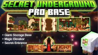 Thumbnail of the Minecraft Bedrock Marketplace product Secret Underground Pro Base created by Waypoint Studios.