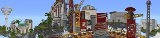 Panorama of the Minecraft Bedrock Marketplace product Skyblock Industries created by Waypoint Studios.