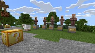 Screenshot of the Minecraft Bedrock Marketplace product Skyblock Infinite Lucky Blocks created by Waypoint Studios.