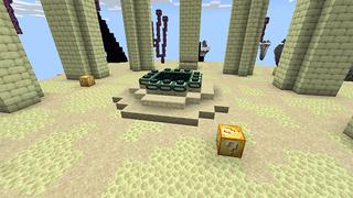Screenshot of the Minecraft Bedrock Marketplace product Skyblock Infinite Lucky Blocks created by Waypoint Studios.