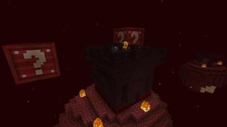 Screenshot of the Minecraft Bedrock Marketplace product Skyblock Lucky Block created by Waypoint Studios.