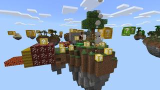 Screenshot of the Minecraft Bedrock Marketplace product Skyblock Lucky Block created by Waypoint Studios.