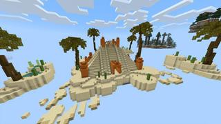 Screenshot of the Minecraft Bedrock Marketplace product Skyblock Mega Islands created by Waypoint Studios.