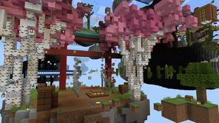 Screenshot of the Minecraft Bedrock Marketplace product Skyblock Parkour III created by Waypoint Studios.