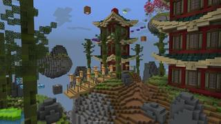 Screenshot of the Minecraft Bedrock Marketplace product Skyblock Parkour III created by Waypoint Studios.