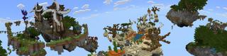 Panorama of the Minecraft Bedrock Marketplace product Skyblock Parkour 2 created by Waypoint Studios.