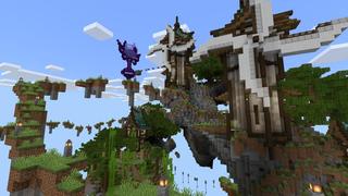 Screenshot of the Minecraft Bedrock Marketplace product Skyblock Parkour 2 created by Waypoint Studios.