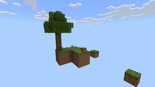 Screenshot of the Minecraft Bedrock Marketplace product Skyblock Parkour 2 created by Waypoint Studios.