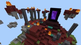 Screenshot of the Minecraft Bedrock Marketplace product Skyblock Parkour 2 created by Waypoint Studios.