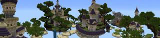 Panorama of the Minecraft Bedrock Marketplace product Skyblock Skyborne created by Waypoint Studios.