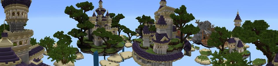Panorama of the Minecraft Bedrock Marketplace product Skyblock Skyborne created by Waypoint Studios.