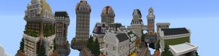 Panorama of the Minecraft Bedrock Marketplace product Skyblock Skyrise created by Waypoint Studios.
