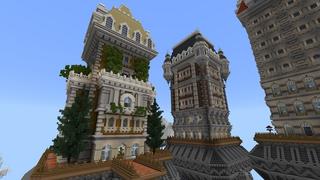 Screenshot of the Minecraft Bedrock Marketplace product Skyblock Skyrise created by Waypoint Studios.