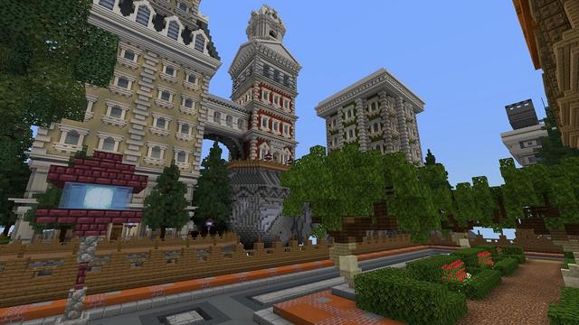 Screenshot of the Minecraft Bedrock Marketplace product Skyblock Skyrise created by Waypoint Studios.