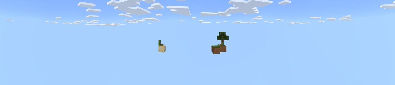 Panorama of the Minecraft Bedrock Marketplace product Skyblock created by Waypoint Studios.