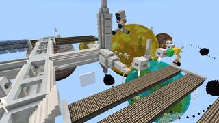 Screenshot of the Minecraft Bedrock Marketplace product Solar Parkour created by Waypoint Studios.