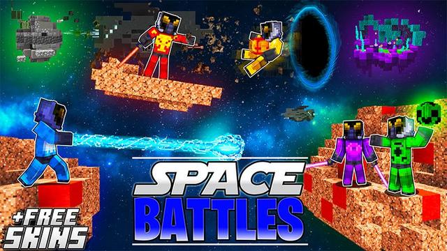 Thumbnail of the Minecraft Bedrock Marketplace product Space Battles PvP created by Waypoint Studios.