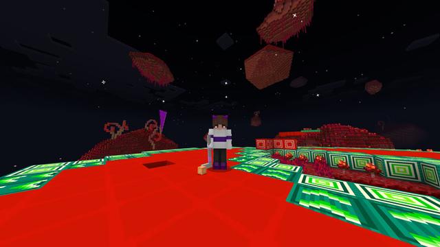 Screenshot of the Minecraft Bedrock Marketplace product Space Mini-Golf created by Waypoint Studios.