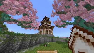 Screenshot of the Minecraft Bedrock Marketplace product Spiral Parkour created by Waypoint Studios.