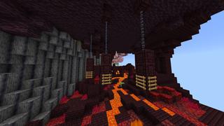 Screenshot of the Minecraft Bedrock Marketplace product Spiral Parkour created by Waypoint Studios.