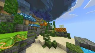 Screenshot of the Minecraft Bedrock Marketplace product Spiral Parkour created by Waypoint Studios.